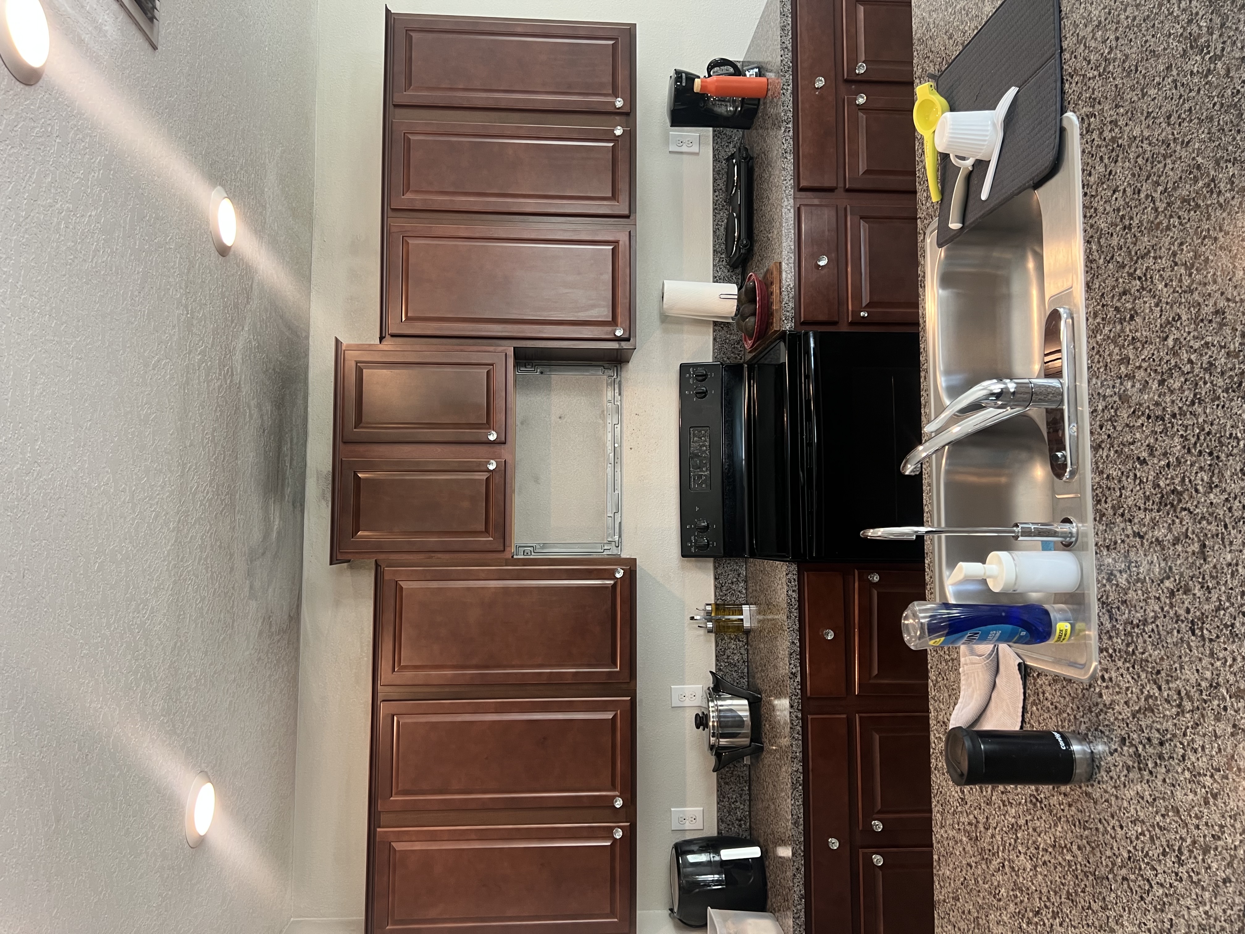 Kitchen before fire damage restoration in a Florida home