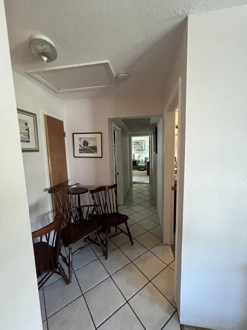 Florida home hallway before storm damage restoration